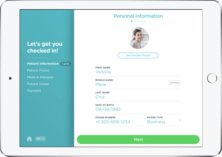 Patients personal infromation